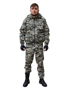 Летний мужской камуфляжный костюм, рип-стоп, "тигр" 44-46/170-172 No Brand