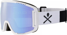 Горнолыжные очки Head Contex Photo white WCR/photo blue S1-S3, 22/23, синий