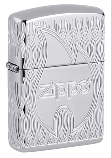 Зажигалка кремниевая "Armor" с покрытием High Polish Chrome, серебристая, Zippo, 48838