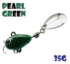 Тейл-Спиннер Uf-Studio Hurricane 35g #Perl Green