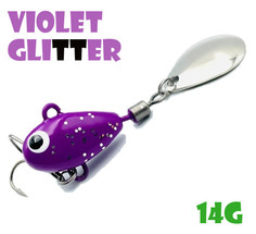 Тейл-Спиннер Uf-Studio Hurricane 14g #Violet Glitter