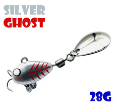Тейл-Спиннер Uf-Studio Hurricane 28g #Silver Ghost