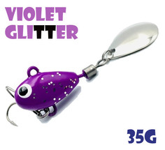 Тейл-Спиннер Uf-Studio Hurricane 35g #Violet Glitter