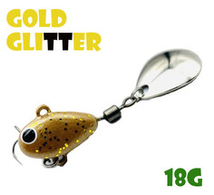Тейл-Спиннер Uf-Studio Hurricane 18g #Gold Glitter