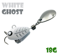 Тейл-Спиннер Uf-Studio Hurricane 18g #White Ghost