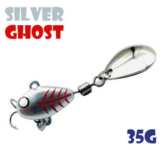 Тейл-Спиннер Uf-Studio Hurricane 35g #Silver Ghost