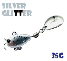 Тейл-Спиннер Uf-Studio Hurricane 35g #Silver Glitter