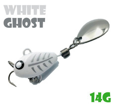 Тейл-Спиннер Uf-Studio Hurricane 14g #White Ghost