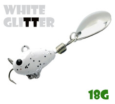 Тейл-Спиннер Uf-Studio Hurricane 18g #White Glitter