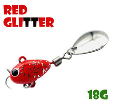 Тейл-Спиннер Uf-Studio Hurricane 18g #Red Glitter