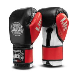 Перчатки боксерские LEADERS LiteSeries черно-красные 20 oz