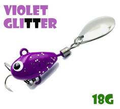 Тейл-Спиннер Uf-Studio Hurricane 18g #Violet Glitter