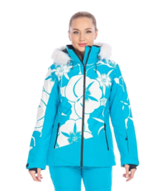 Куртка FORCELAB женская горнолыжная зимняя 46 RU Бирюзовый