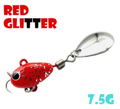 Тейл-Спиннер Uf-Studio Hurricane 7.5g #Red Glitter