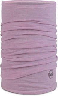 Шерстяной шарф-труба Buff Merino Midweight Melange Lilac Sand