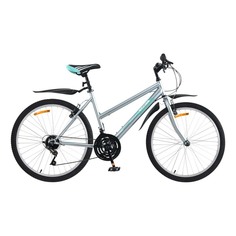 Велосипед спортивный Life 26" серо-бирюзовый No Brand