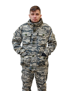 Камуфляжный костюм на флисе рип-стоп тигр 56-58/179-182 No Brand