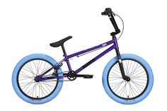 Велосипед Stark Madness BMX 4 (2024) серо-фиолетовый/черный/синий 9"