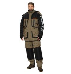 Костюм зимний Siberia Lux хаки/черный тк. Breathable р.56-58/182-188 (Huntsman)