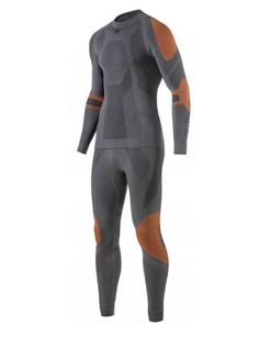 Термобелье V-Motion комплект Alpinesports (м), р.S, серо-оранжевый