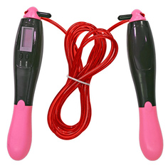 Скакалка SPORTEX с электронным счетчиком 2. 8 м. (розовый)