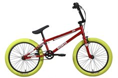 Велосипед Stark Madness BMX 1 (2024) красный/серебристый/хаки 9"