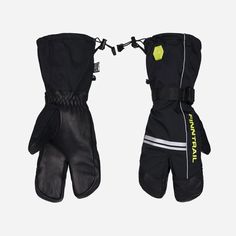 Перчатки зимние Lobster туризма, зимних видов спорта 2800GraphiteYellow-XL_N Finntrail