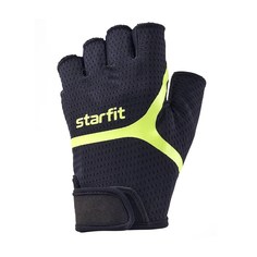 Starfit WG-103 Перчатки для фитнеса Черный/Зеленый M
