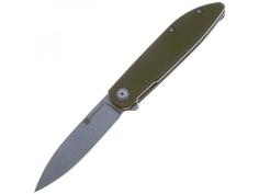 Складной нож Sencut Bocll II stonewash сталь D2 S22019-4, рукоять OD Green G10