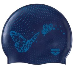 Шапочка для плавания ARENA Print Junior (темно-синий с бабочками) 94171/235