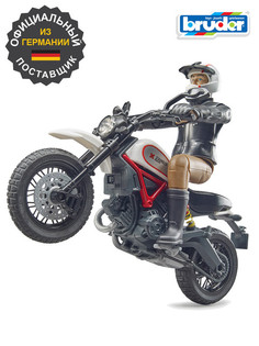 Игровой набор Bruder Мотоцикл Scrambler Ducati Desert Sled с мотоциклистом