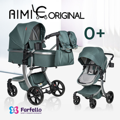 Коляска трансформер Aimile Original New Silver NDS-1 Farfello