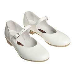 Туфли народные женские, длина по стельке 21,5 см, цвет белый No Brand