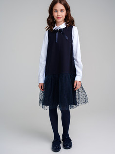 Сарафан детский PlayToday 22327171, тёмно-синий, 152