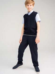 Жилет трикотажный для мальчиков PlayToday, черный, 152