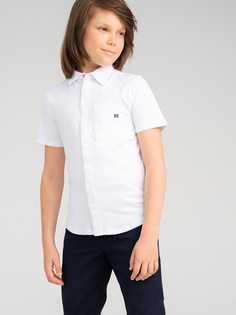 Сорочка трикотажная для мальчиков PlayToday (regular fit), белый, 158