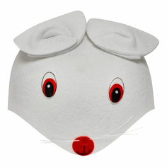 Шапка детская Кубера Заяц белый