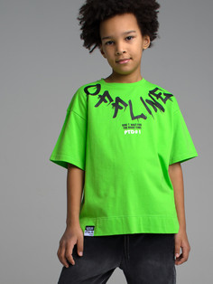 Футболка детская PlayToday Tween 12311306, зеленый, 128