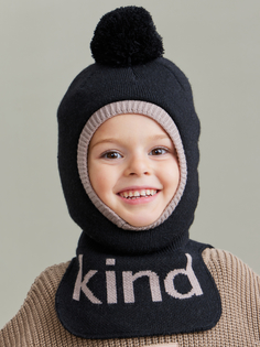 Балаклава детская Happy Baby 89073, black, 52-54