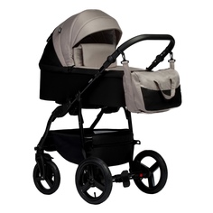 Коляска детская 2 в 1 Indigo Impulse, 08 черный, бежевый
