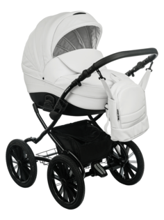 Коляска детская 2в1 Jovola VELINO Plus 14, 01 белая кожа