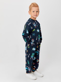 Брюки детские Acoola 20120460104, синий принт, 122