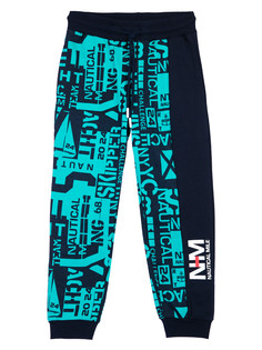 Брюки из футера для мальчика PlayToday 12312222 тёмно-синий, голубой, 104