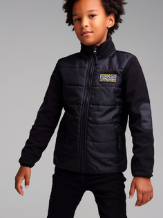 Куртка трикотажная для мальчиков PlayToday, черный, 140