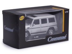 Машинка Cararama Mercedes-Benz G-Class G500 серебристый 1 43, 30182