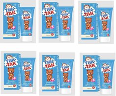 Зубная паста Свобода детская Тик-Так, Bubble gum, 2+, 62 мл, 6 шт