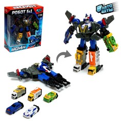 Робот АВТОБОТЫ, Воин, трансформируется, собирается из 5 машинок