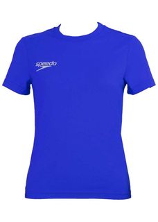 Футболка детская Speedo SPEEDO Junior Small Logo T-Shirt blue, голубой, 128
