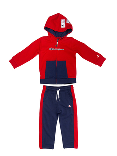 Костюм спортивный Champion Hooded Full Zip Suit, красный, 80