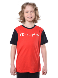 Футболка детская Champion Crewneck T-Shirt, красный, 116